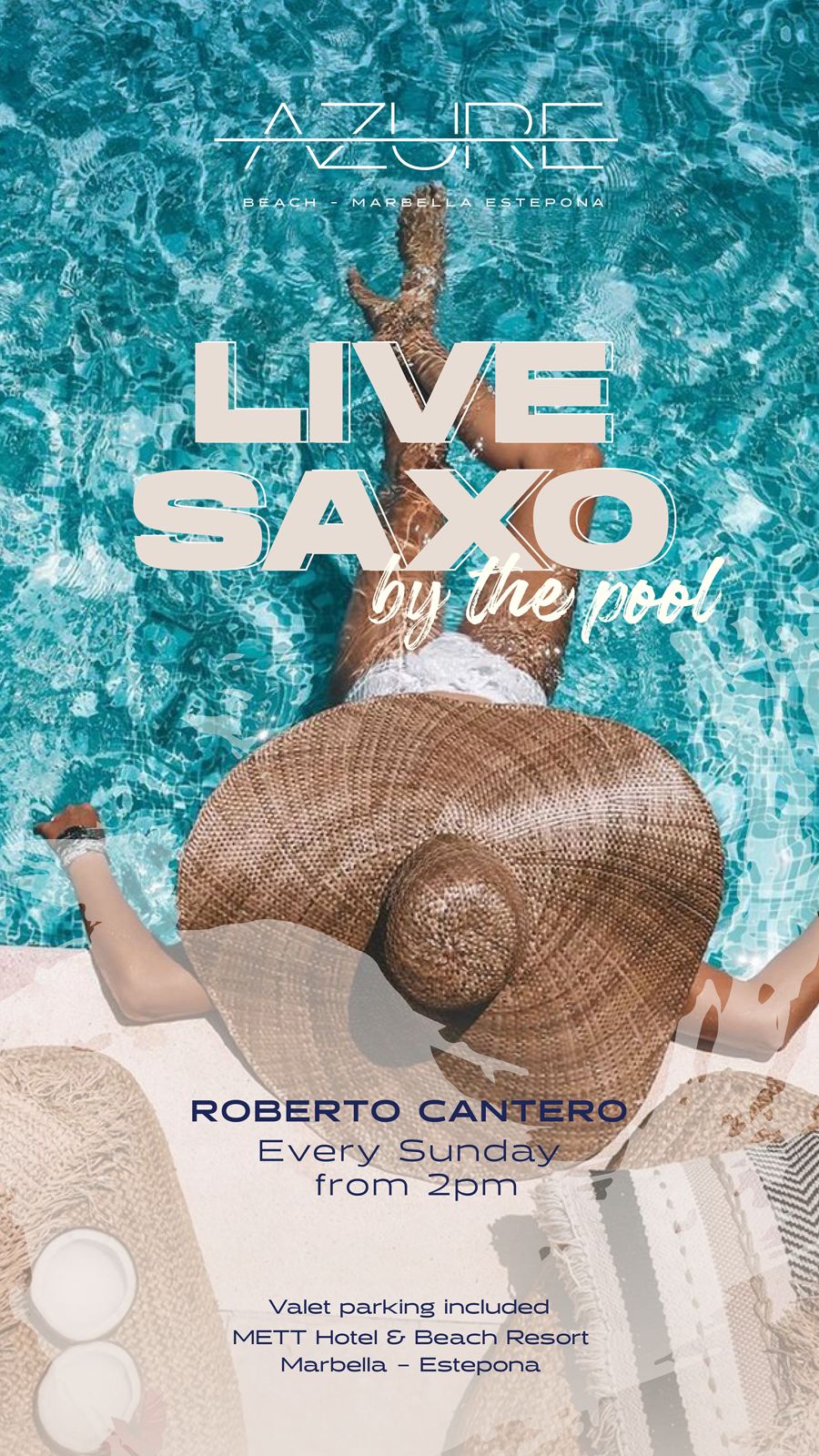 Live Saxo by the pool